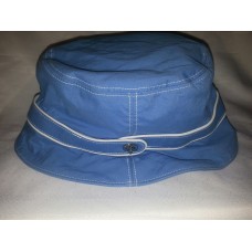 Coach Mujer&apos;s Bucket Hat  Blue Cotton w/Silver Turn Lock  Coach Lining  Size M/L  eb-98987908
